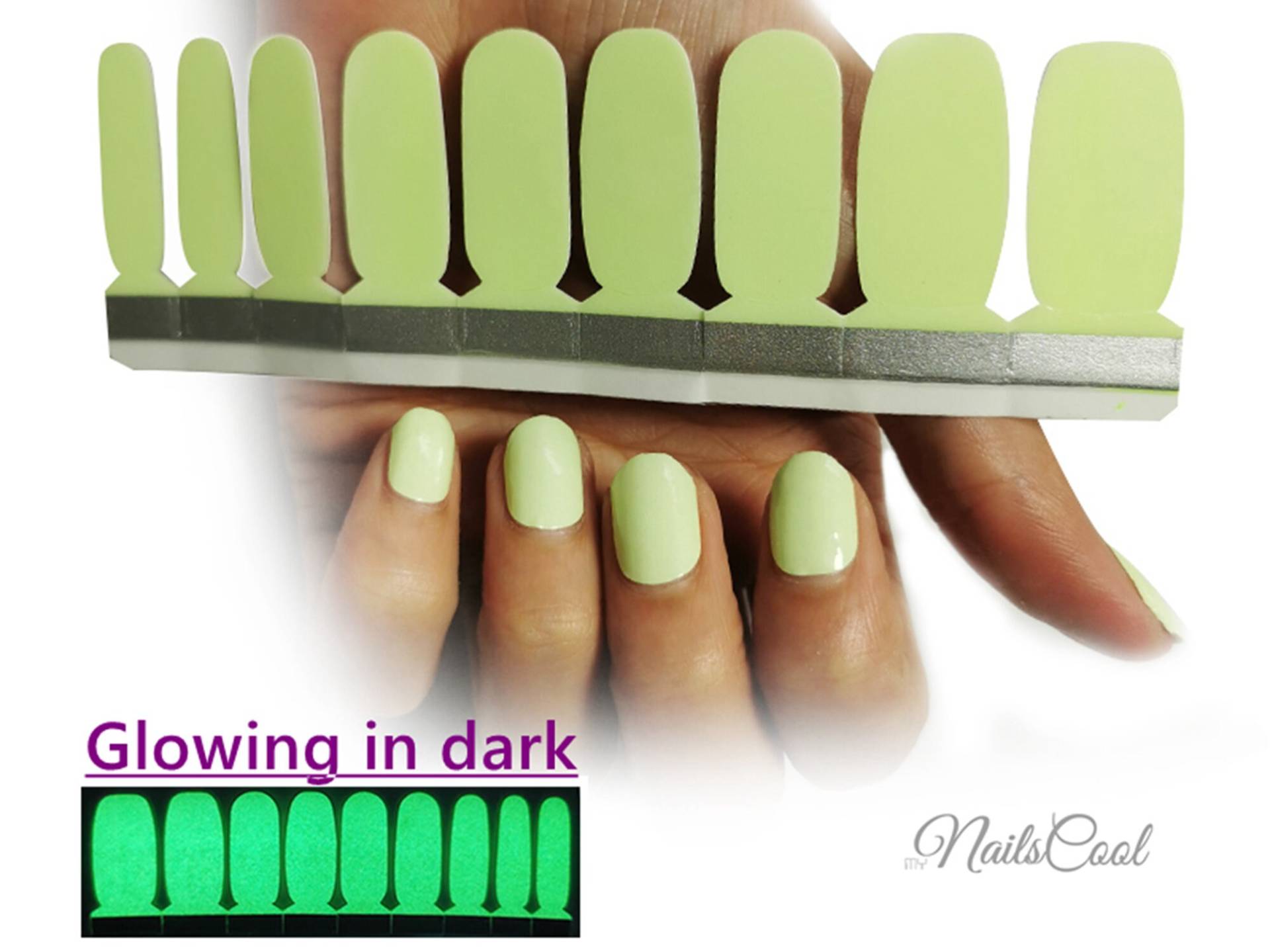 Grüne Farbe Glowing in Dark Echte Nagellack Streifen Nailart Wraps Street Art 18 Strips Grüne Farbe Glowing in Dark Echte Nagellack Streifen Nailart Wraps Street Art 18 Strips von Etsy - myNailsCool