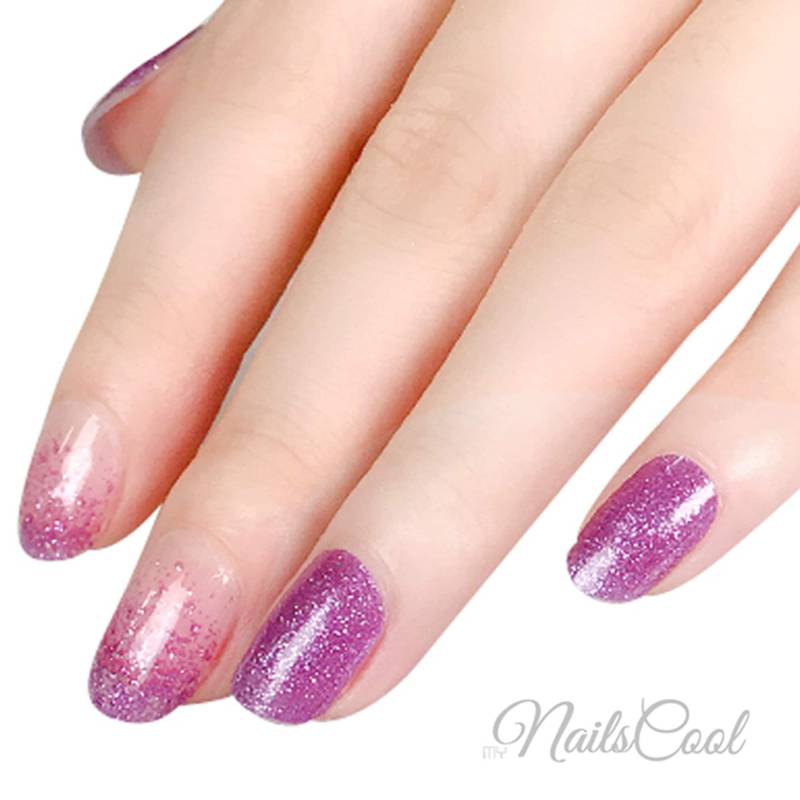 Lavendel Lila Farbe Glitzer Farbverlauf Echte Nagellack Streifen Nailart Wraps Street Art 20 Strips von Etsy - myNailsCool