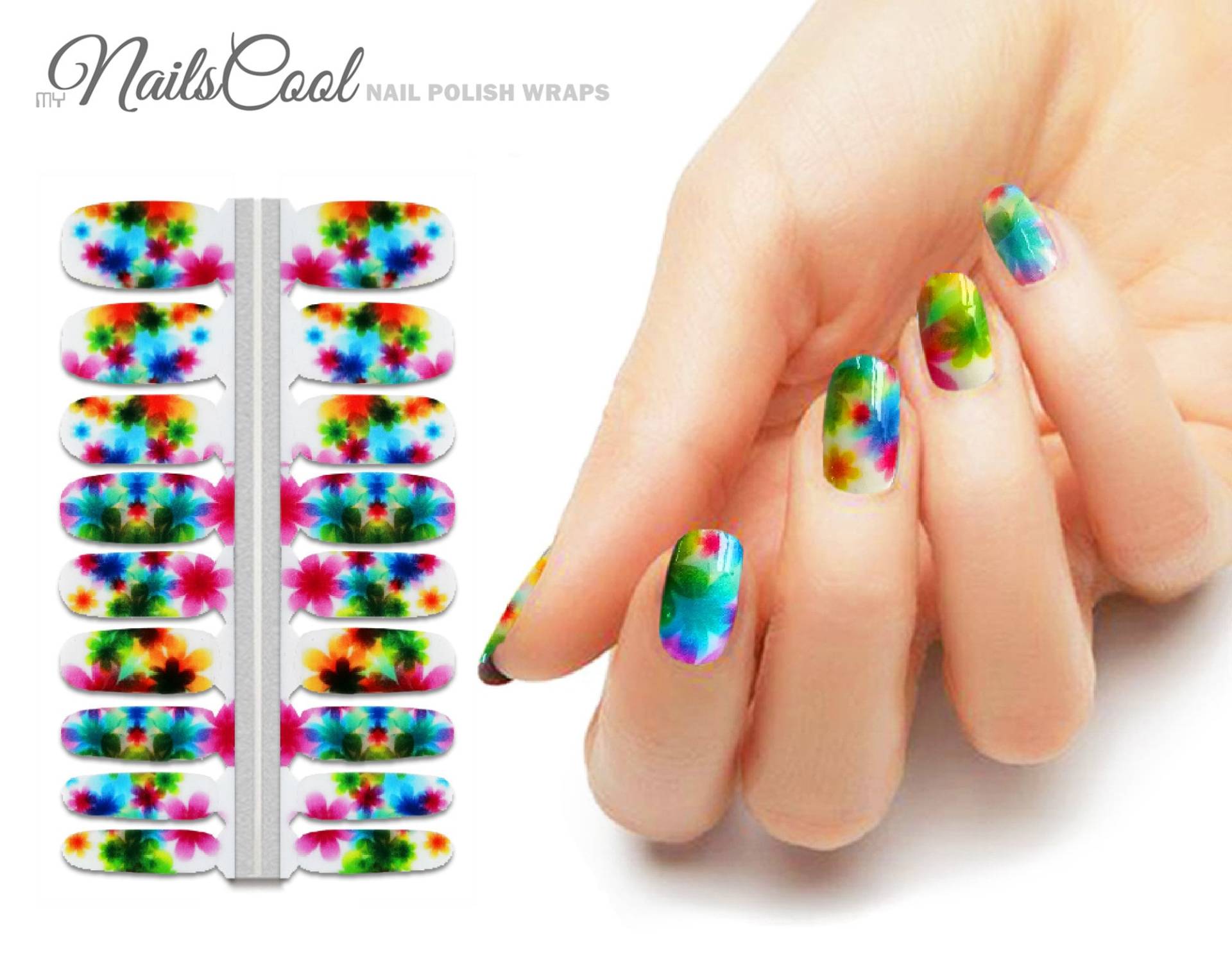 Nail Wraps Nagelaufkleber Multi Color Blumen Floral Echter Nagellack Strips Street Art 18 Nail Wraps Nagelaufkleber Multi Color Blumen Floral Echter Nagellack Strips Street Art 18 von Etsy - myNailsCool