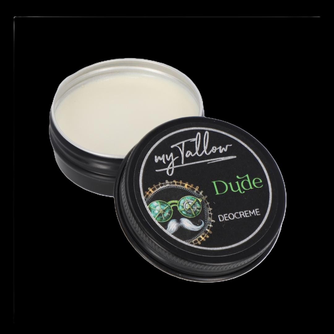 Natürliche Tallow Deocreme "Dude", Aluminiumfrei Mit Bio-Ölen [Verkaufspreis Eur 11, 50/30 Ml | Grundpreis 38, 33 100 Ml] von Etsy - myTallow