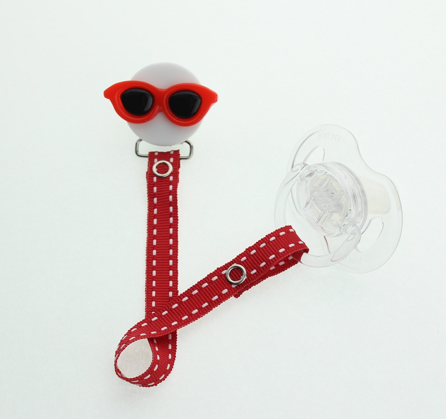 Sonnenbrille Rot Schnullerclip | Uvp 18.00 Uhr von Etsy - mycrystaldream