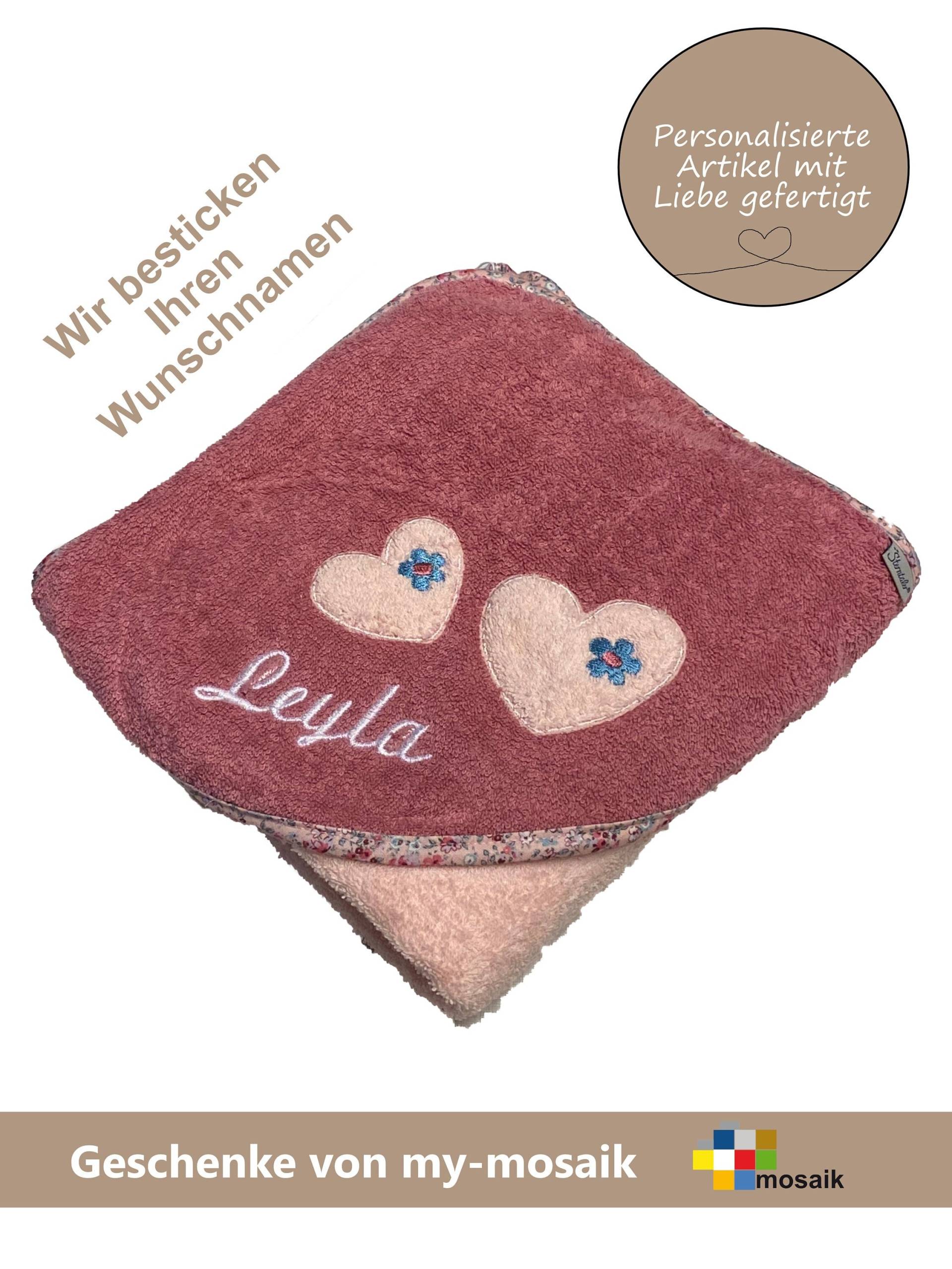 sterntaler Badetuch "Mabel Rosa" 100x100cm Mit Namen Bestickt - Personalisiertes Ideales Geschenk Zur Geburt, Taufe, Weihnachten sterntaler Badetuch "Mabel Rosa" 100x100cm Mit Namen Bestickt - Personalisiertes Ideales Geschenk Zur Geburt, Taufe, Weihnachten von Etsy - mymosaik