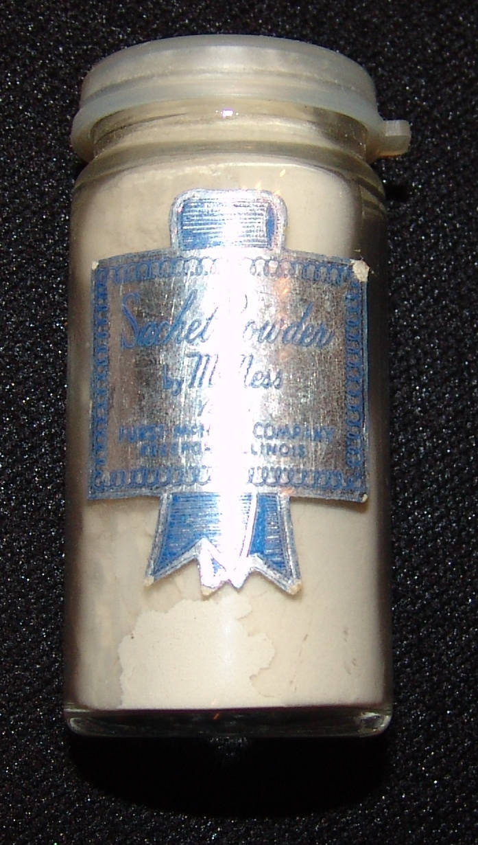 Mcness Vtg Beutel Pulver Vintage Glasbehälter W/1/2 Oz Folienetikett von Etsy - myrustygold