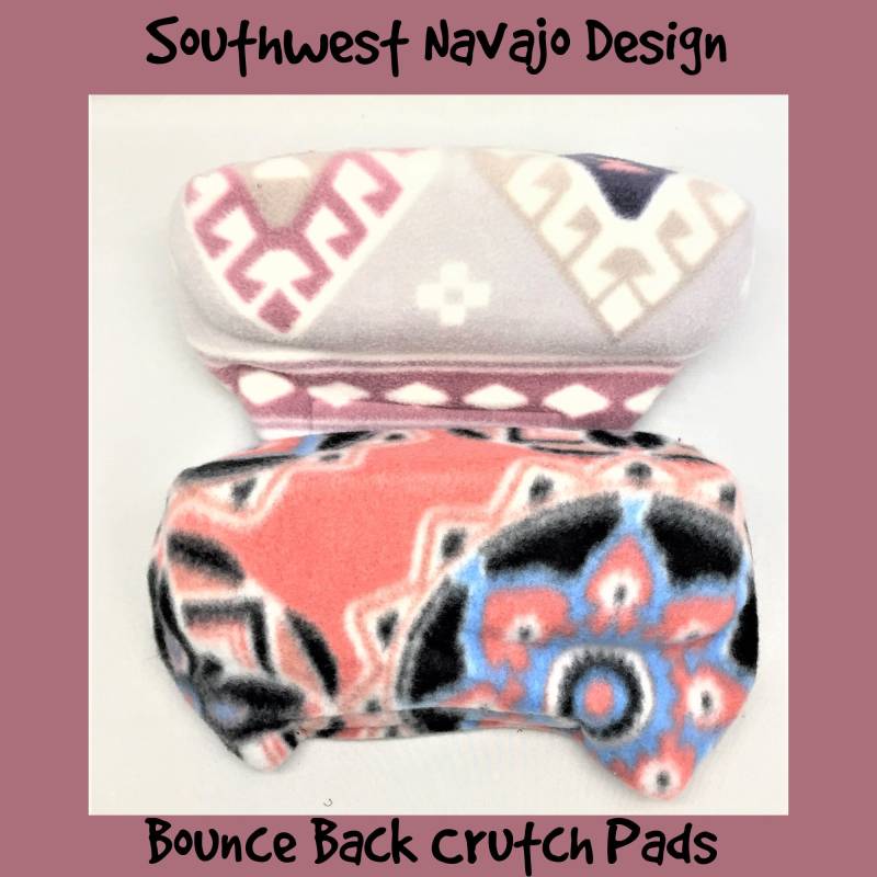 Gepolsterte Fleece-Krücke, Wrap-Set Southwest Blue Rose, Handytasche, Toe Bootie Cast Sock. Kinder-Krücken-Wraps, Krückenzubehör Maschinenwaschbar von Etsy - myscap