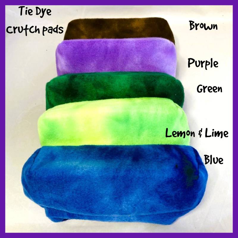 Gepolstertes Tie Dye Fleece Krückenpolster, Krückentasche von Etsy - myscap