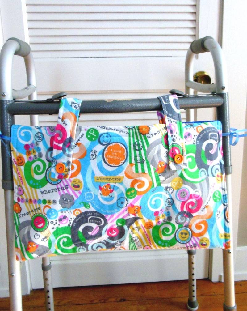 Kind Walker Tote High Tech 20 "x 11", Maschinenwaschbare Walker-Tasche, Teenager-Bettgitter-Caddy, Walker-Organizer-Taschen Innen Und Außen von Etsy - myscap