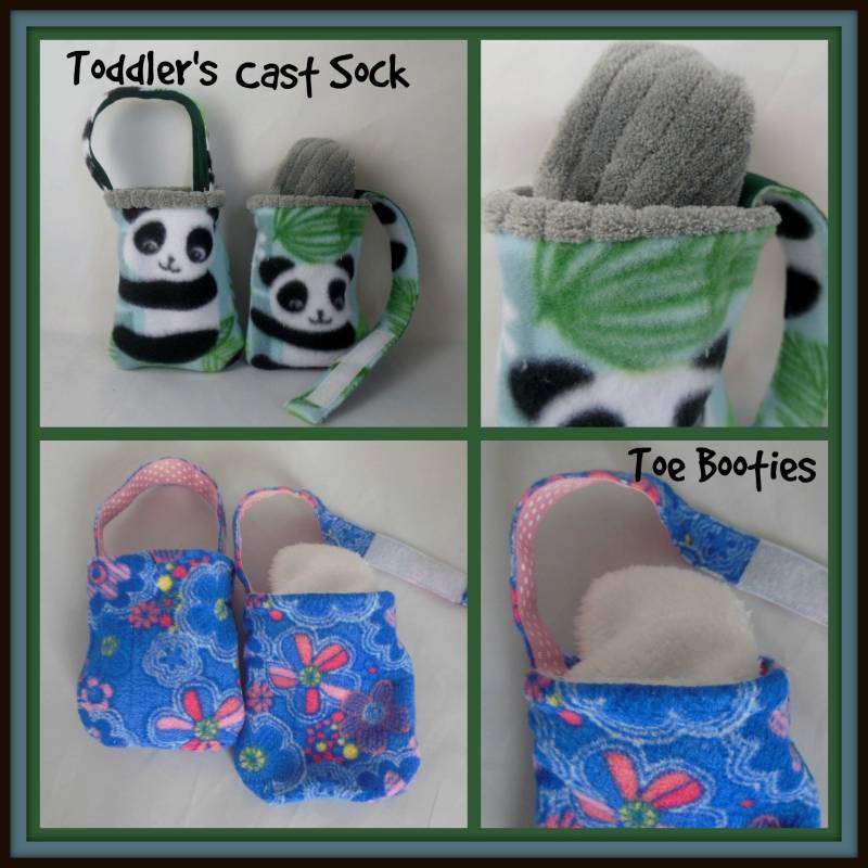 Kleinkind-Fleece-Fußabdruck-Zehenschuh, Bedruckte Zehenwärmer-Socke, Flüssigkeitsabweisender Schutz-Krückenpolster-Kastenbezug von Etsy - myscap