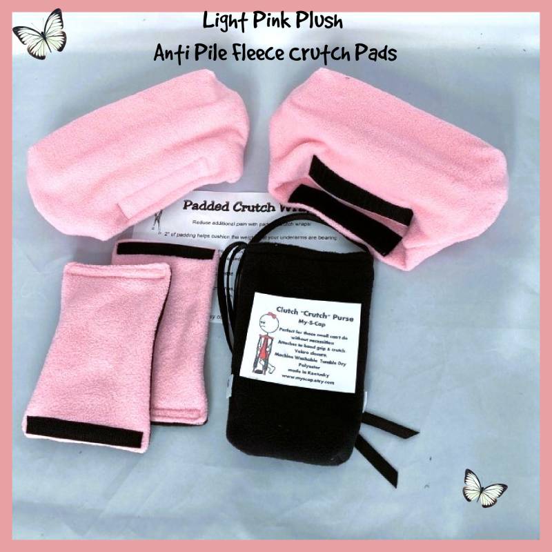 Krücken Pads Pink Pfirsich Fleece Bounce Zurück Polsterung Krücke Cover von Etsy - myscap