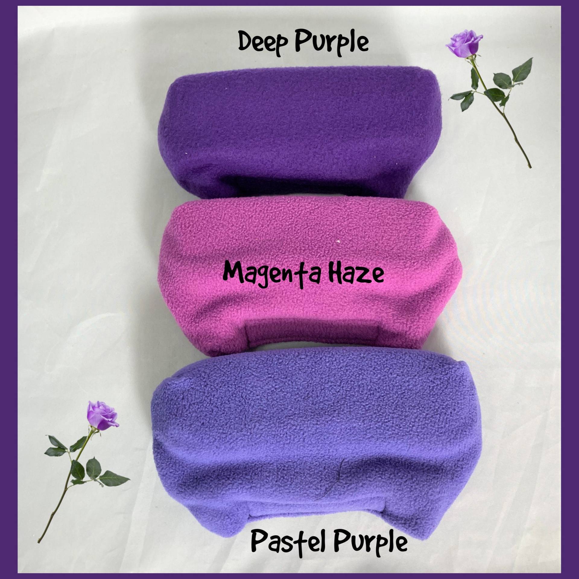 Lila Plüsch-Fleece-Krückenpads, 2-Zoll-Rückpolsterungs-Krückenabdeckung, Krücken-Einkaufstasche, Zehenwärmer-Bootie, Stoppt Armpit - Und von Etsy - myscap