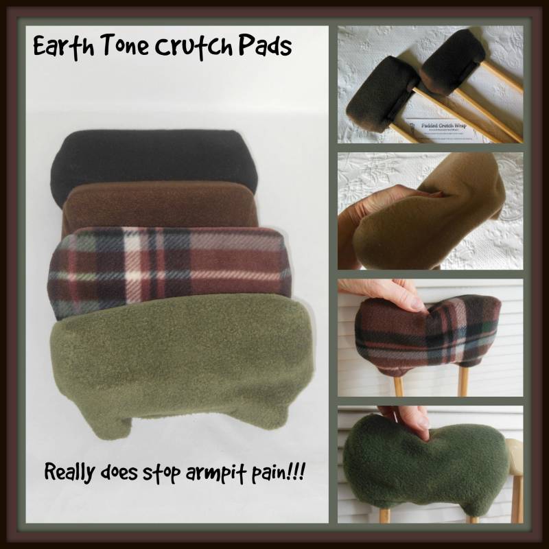 Mit Fleece Gepolsterten Krückenpads in Erdton, 2 "Brace Back Padding Krückenbezug von Etsy - myscap