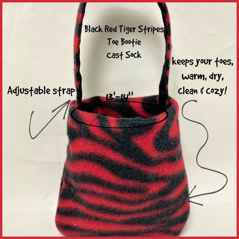 Tiger Stripes Fleece Bootie, Zehenwärmer Gießsocke, Solids Print Fallabdeckung von Etsy - myscap