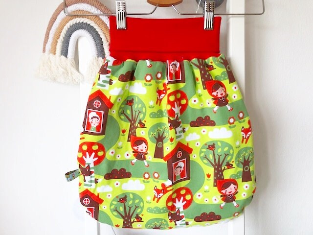 Einzelstück Strampelsack Rotkäppchen Gr. 68 Bunt von Etsy - nadelspinnereiwerk