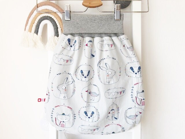 strampelsack Fuchs Gr. 68 Grau von Etsy - nadelspinnereiwerk