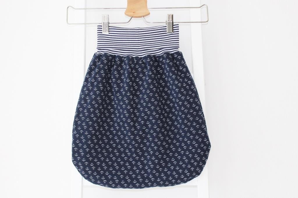 strampelsack Kleine Anker Gr. 68 Marine von Etsy - nadelspinnereiwerk