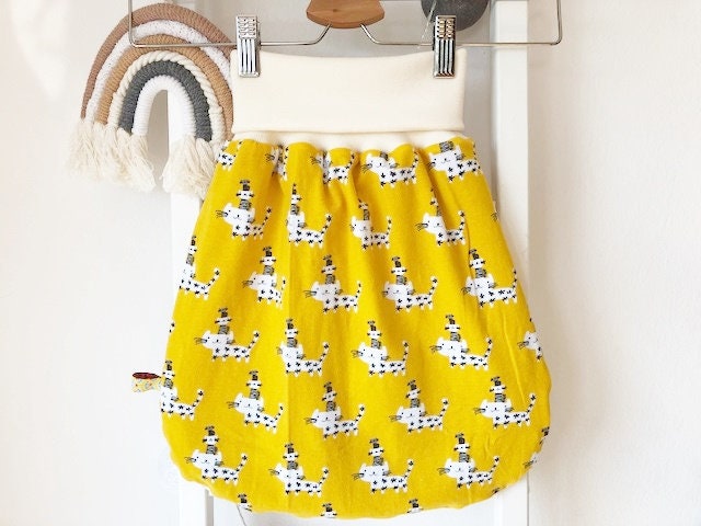 strampelsack Kleine Kätzchen Gr. 68 Senfgelb von Etsy - nadelspinnereiwerk