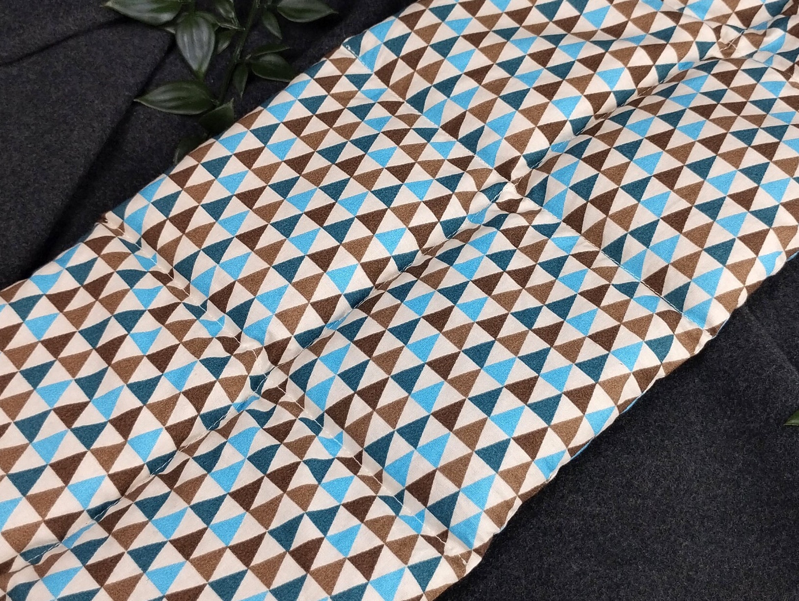 Körnerkissen in 3 Größen - 25x20 Bis 75x20cm Und Wahlweise Mit Lavendel Blauen/Braunen Dreiecke Körnerkissen in 3 Größen - 25x20 Bis 75x20cm Und Wahlweise Mit Lavendel Blauen/Braunen Dreiecke von Etsy - nadelundholz