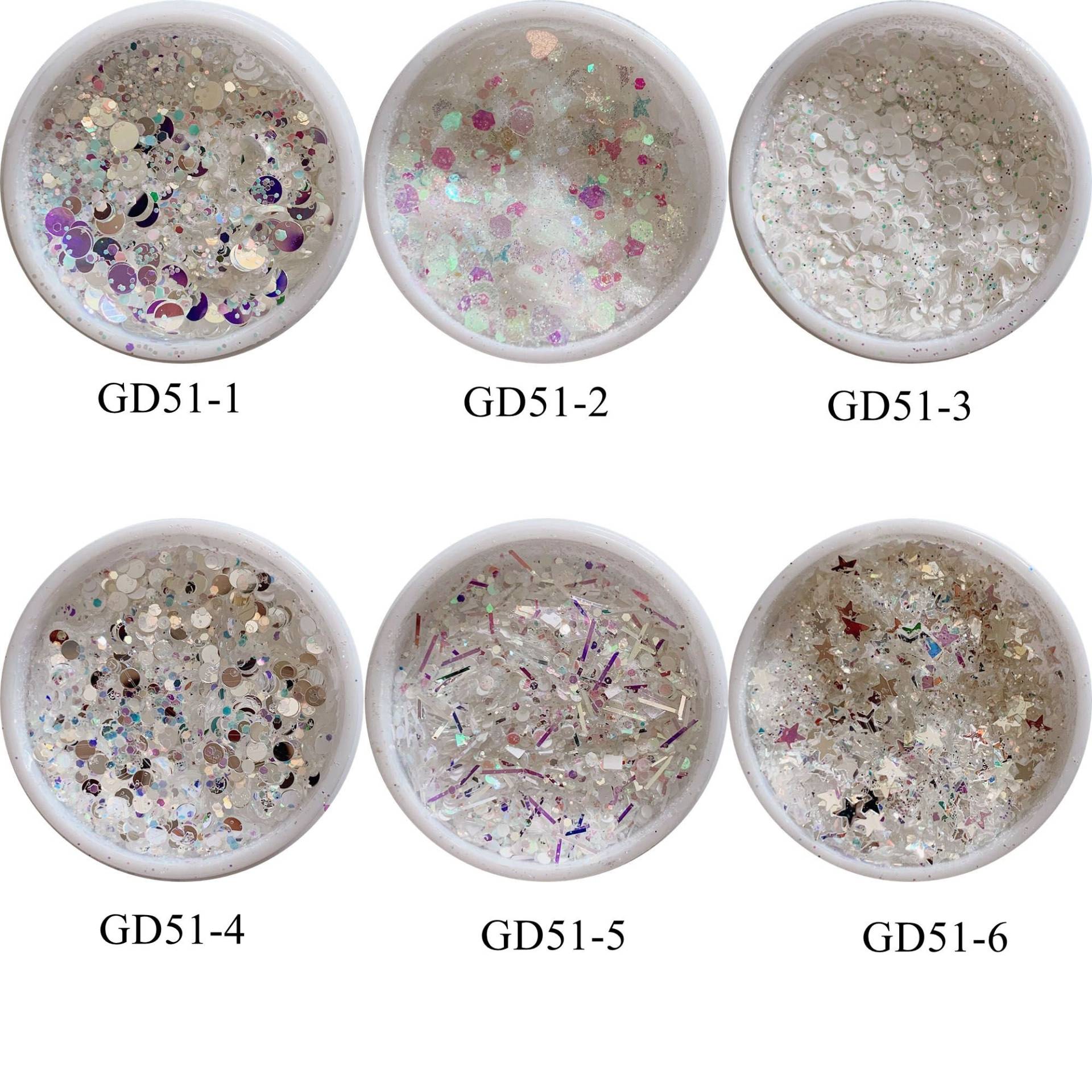 1 Glas Verschiedene Mix Glitter Gläser Größe Und Farbe Gd51 von Etsy - nailartfairy