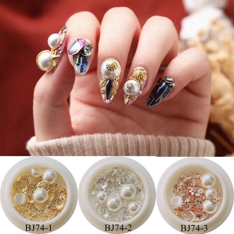 1Jar Nail Art Mix Dekorationen Perle Mit Blume Blatt Feder Metall Stud Mixed Deco in Glas Bj74 1Jar Nail Art Mix Dekorationen Perle Mit Blume Blatt Feder Metall Stud Mixed Deco in Glas Bj74 von Etsy - nailartfairy