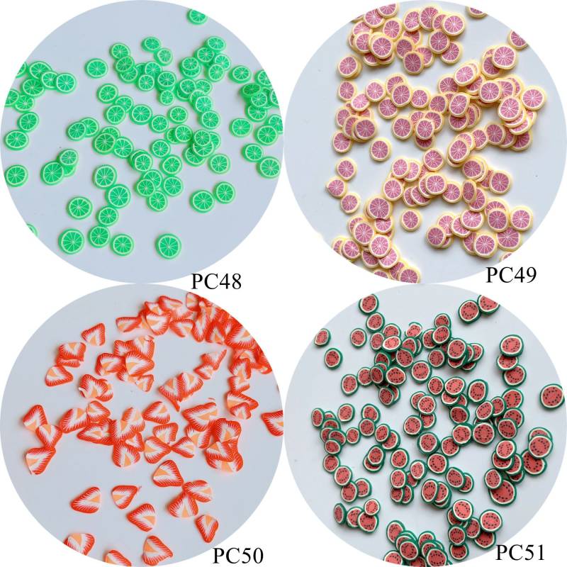 20G/Beutel Polymer Clay Scheiben 3D 5mm Aufkleber Obstserie Strawbery Wassermelone Zitrone von Etsy - nailartfairy