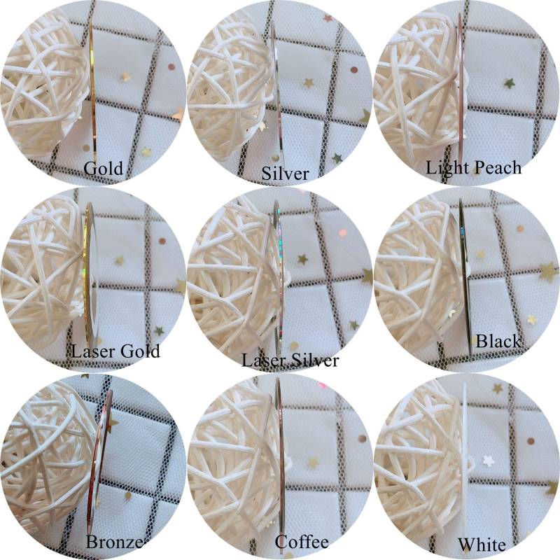2Pc 0, 5mm Gold/Silber/Schwarz/Weiß/Licht Pfirsich Klebstoff Stripping Band Nagel Kunst Metall Garn Aufkleber von Etsy - nailartfairy