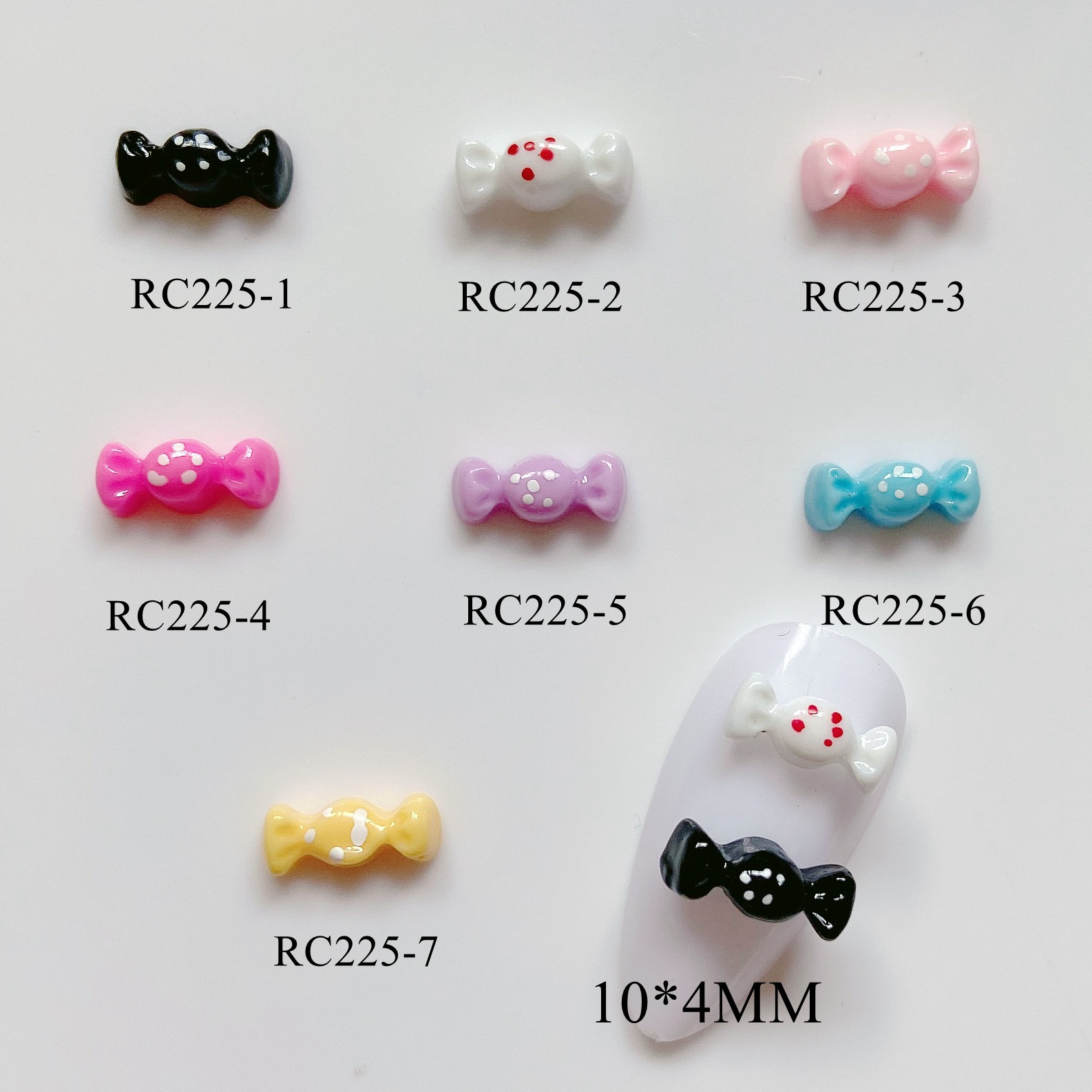 30Pcs Süße Nagel Kunst Candy Form Harz Dekoration Nail Art Dekorationen Rc225 von Etsy - nailartfairy