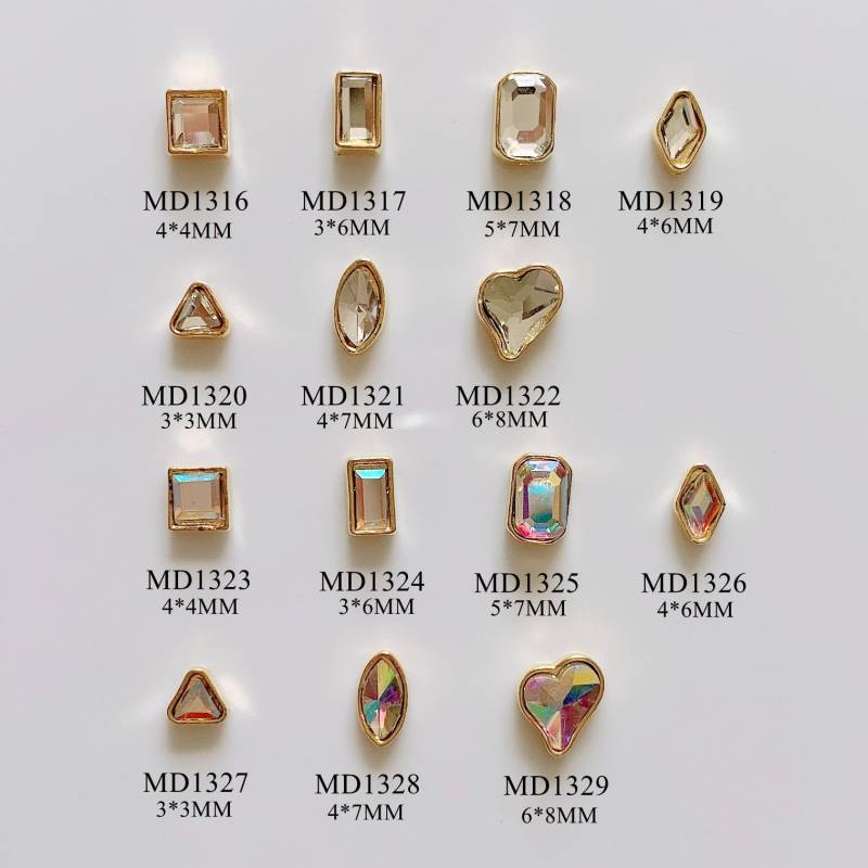 5 Stück/Beutel Nail Art Metall 3D Charms Stein Deko Kristall Und Ab Gem Mit Gold Basis Deco Md1316-1329 5 Stück/Beutel Nail Art Metall 3D Charms Stein Deko Kristall Und Ab Gem Mit Gold Basis Deco Md1316-1329 von Etsy - nailartfairy