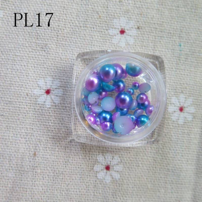 50 Pcs/Jar 3/4/5/6mm Gemischte Größe Meerjungfrau-Effekt Halbkugel Perle Nail Art Dekoration von Etsy - nailartfairy