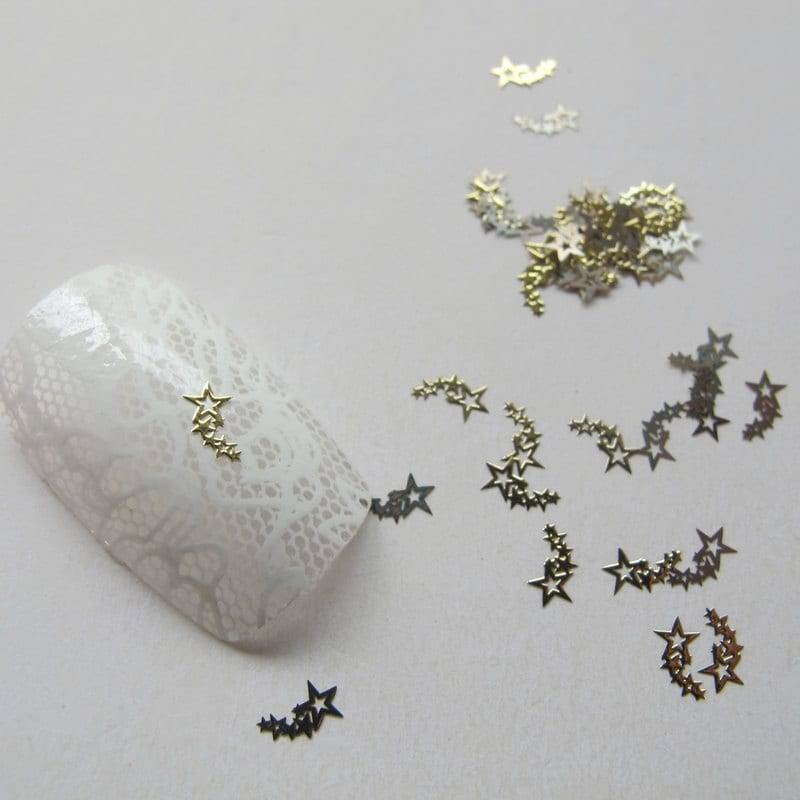 No.5 Ms132-2 100Pcs Nail Art Gold Deco Metall Aufkleber von Etsy - nailartfairy