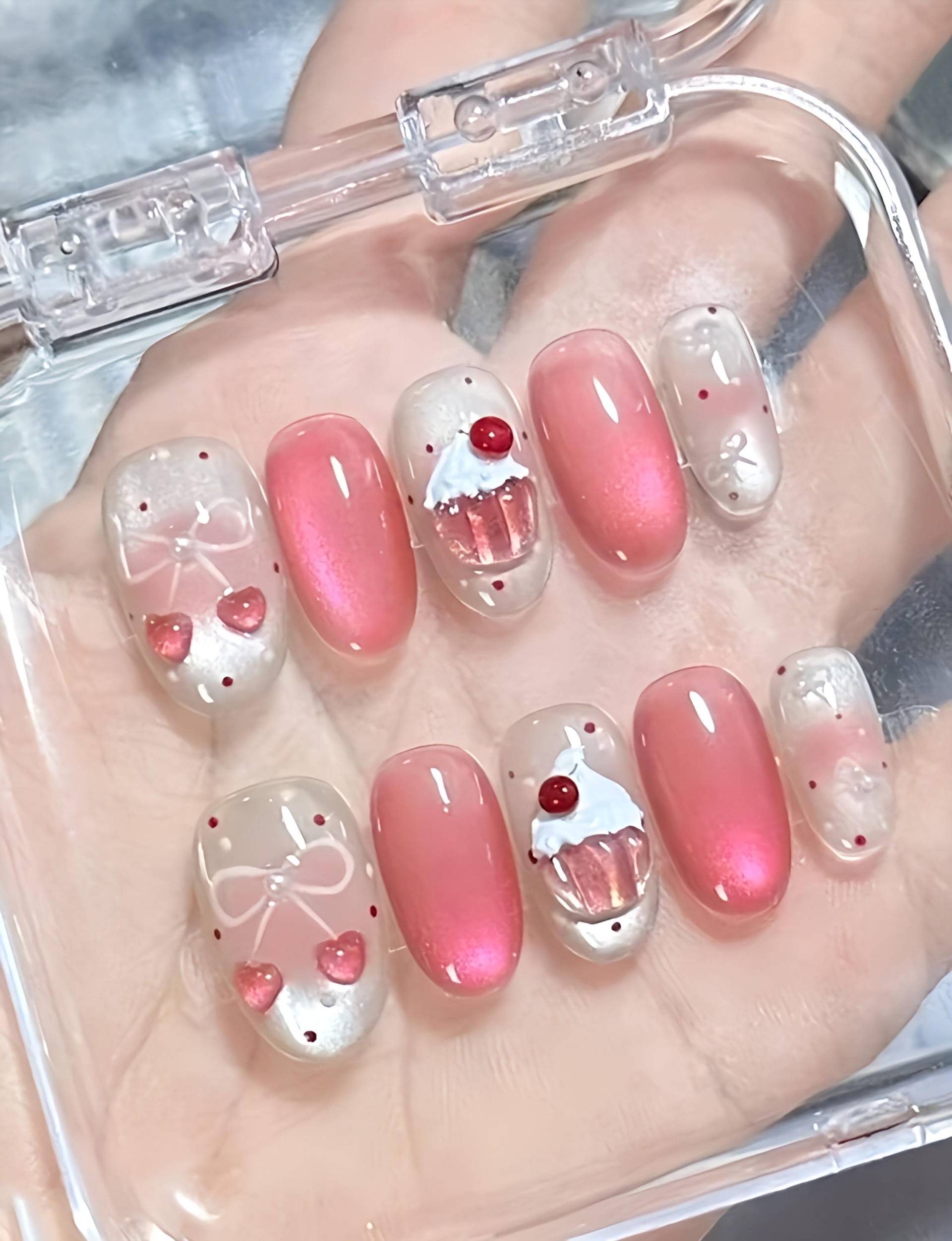 Candycutie Pressons - 3D Selbstgemachte Press-On-Nägel von Etsy - nailauraDE