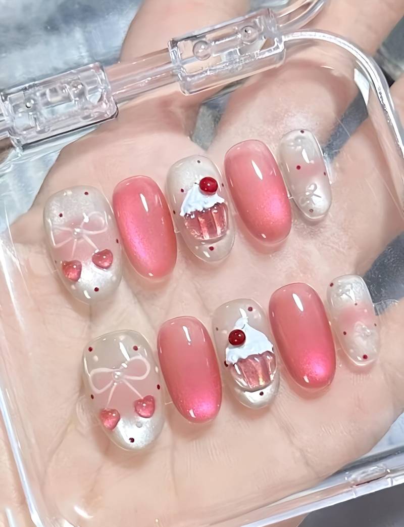 Candycutie Pressons - 3D Selbstgemachte Press-On-Nägel von Etsy - nailauraDE