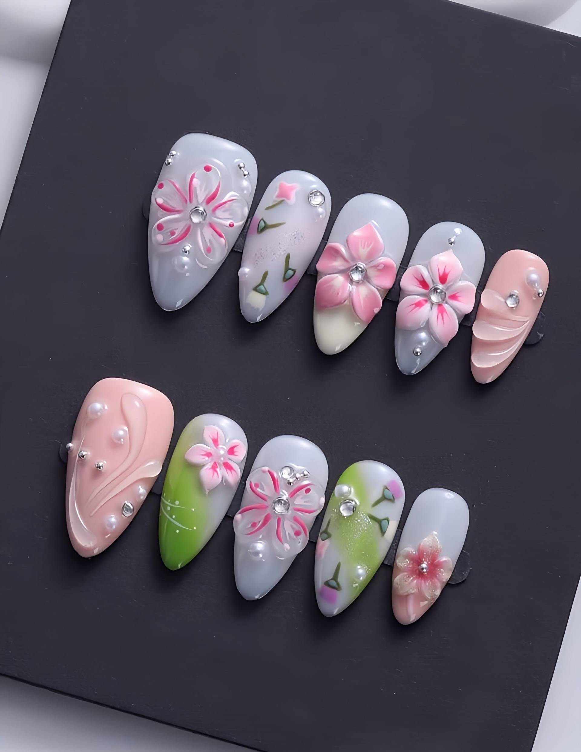Cherrycloud - 3D Wiederverwendbare Und Nägel von Etsy - nailauraDE