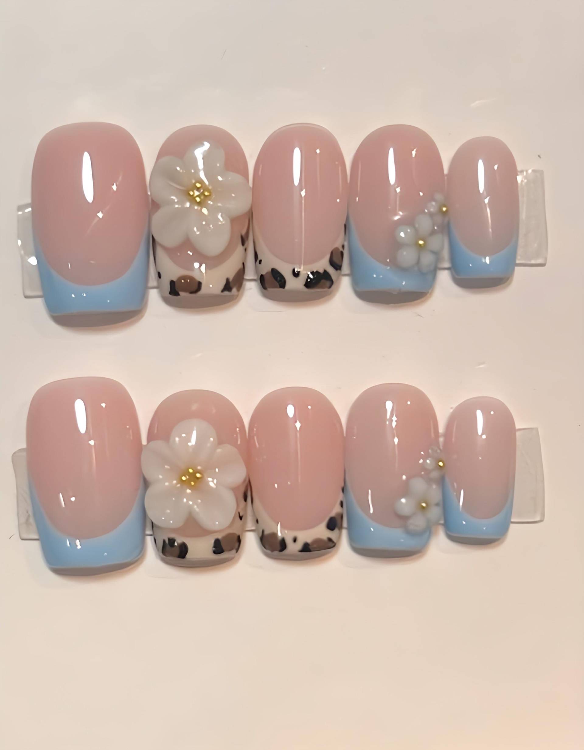 Meadow Pop - 3D Handgemachte Wiederverwendbare Pressnägel von Etsy - nailauraDE
