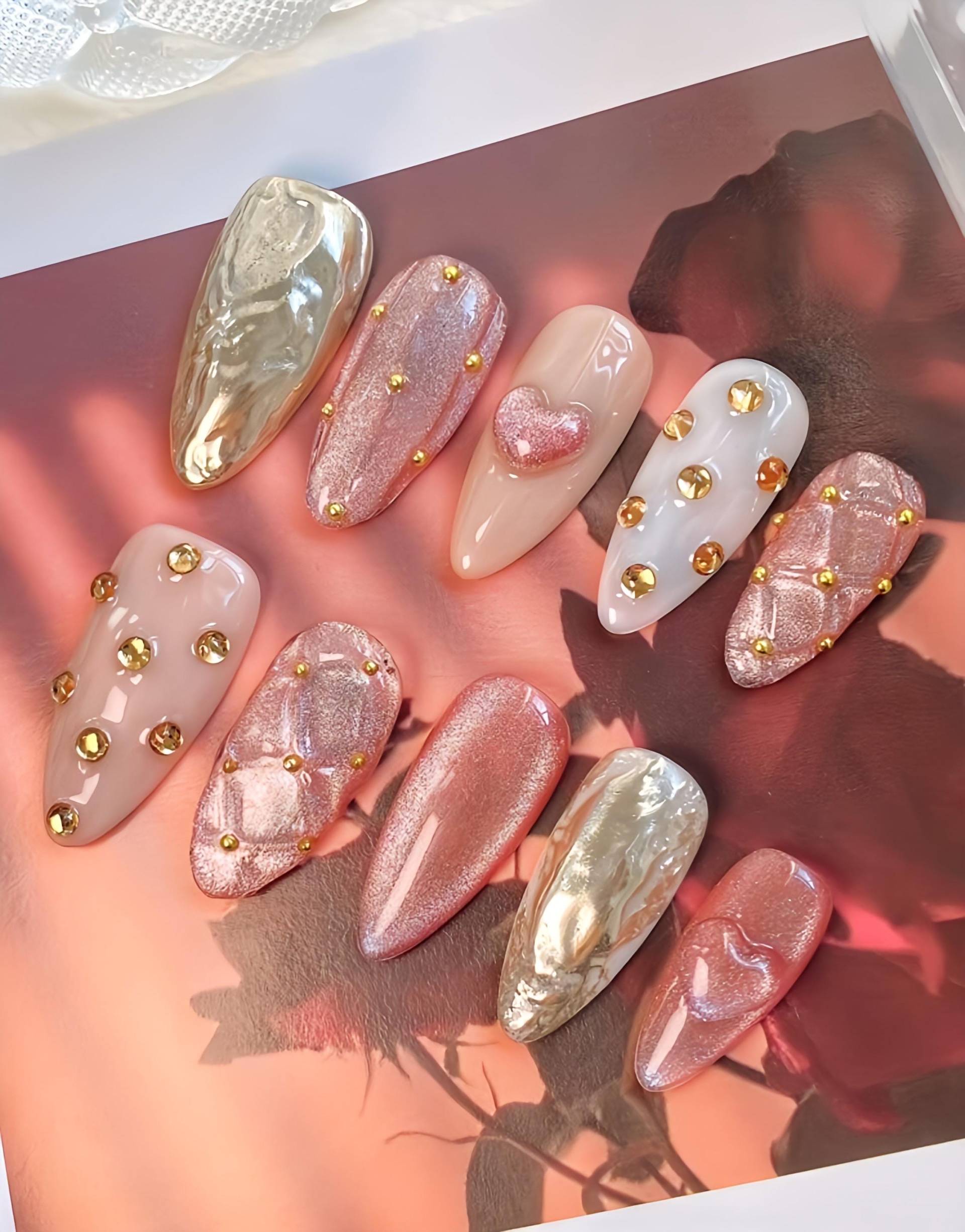 Perlengeflüster - 3D Selbstgemachte Nägel Aufpressen Perlengeflüster - 3D Selbstgemachte Nägel Aufpressen von Etsy - nailauraDE