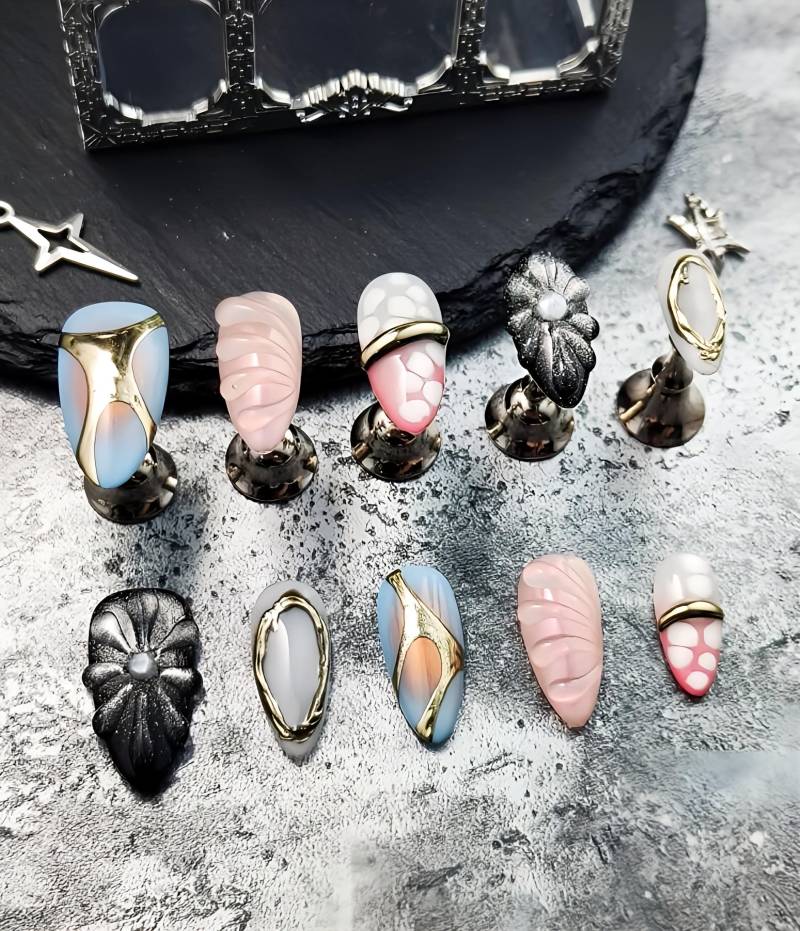 Pilzkuss - 3D Selbstgemachte Pressnägel von Etsy - nailauraDE
