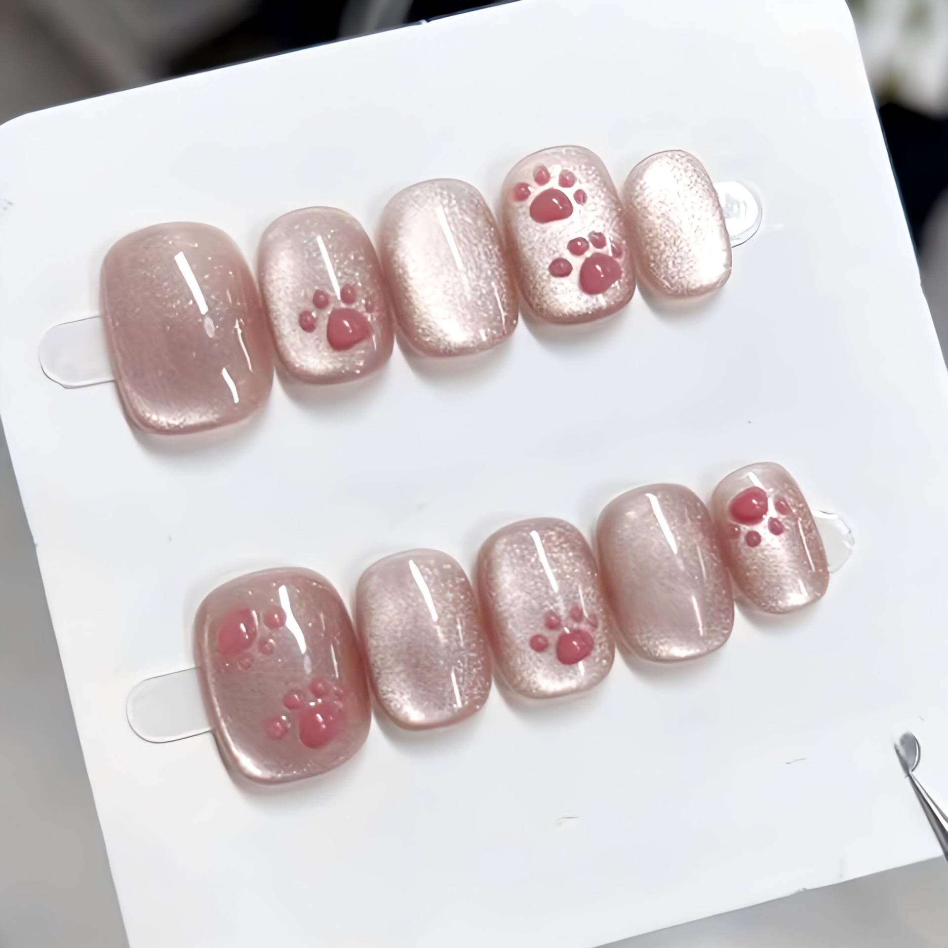 Purrfect Paws - 3D Handgemachte Wiederverwendbare Press-On Nägel Purrfect Paws - 3D Handgemachte Wiederverwendbare Press-On Nägel von Etsy - nailauraDE