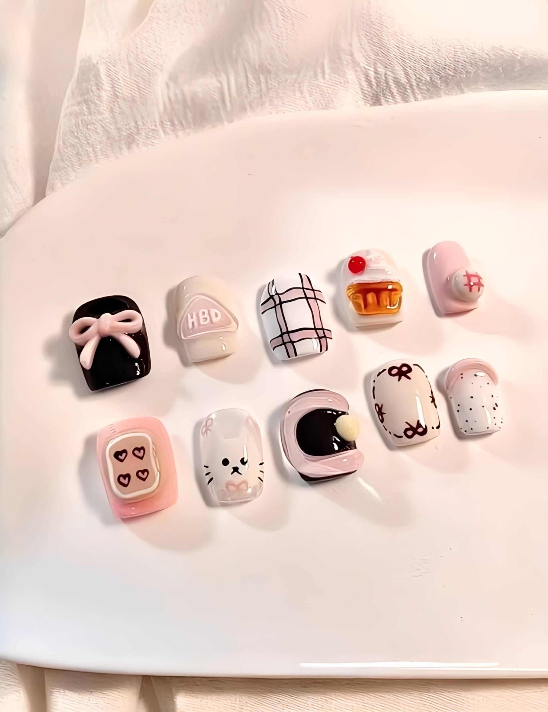 Sugar Pop - 3D Selbstgemachte Nägel Aufpressen Sugar Pop - 3D Selbstgemachte Nägel Aufpressen von Etsy - nailauraDE