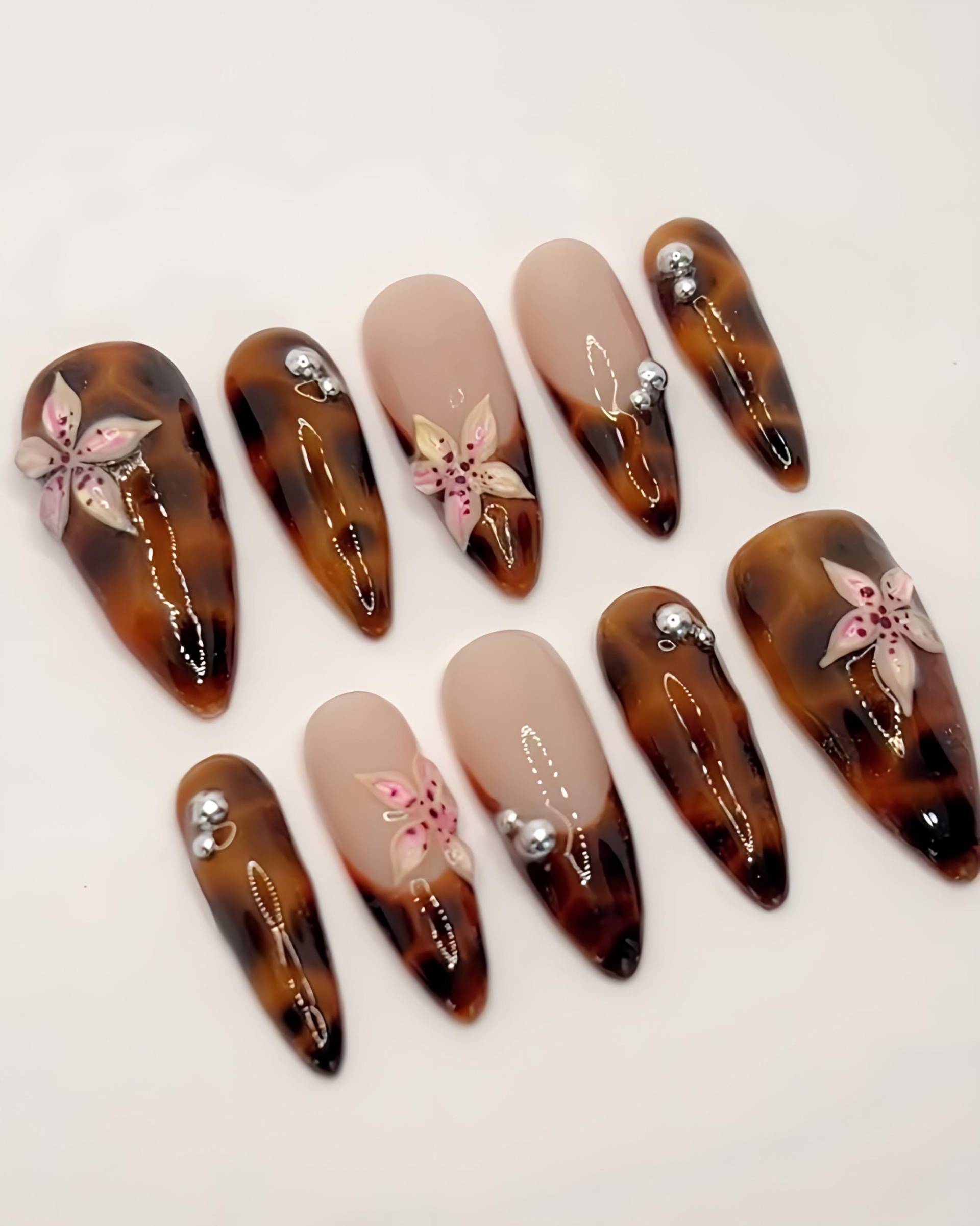 Summer Baddie - 3D Selbstgemachte Nägel Zum Aufpressen von Etsy - nailauraDE
