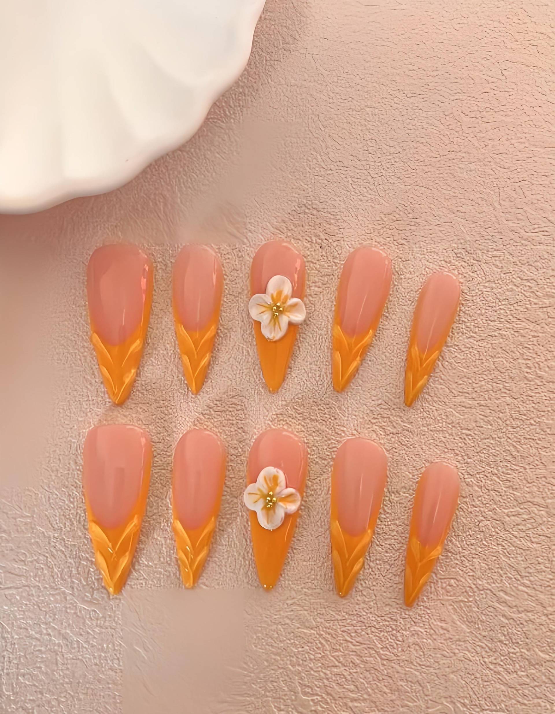 Yellow Belle - 3D Selbstgemachte Nägel Zum Pressen von Etsy - nailauraDE