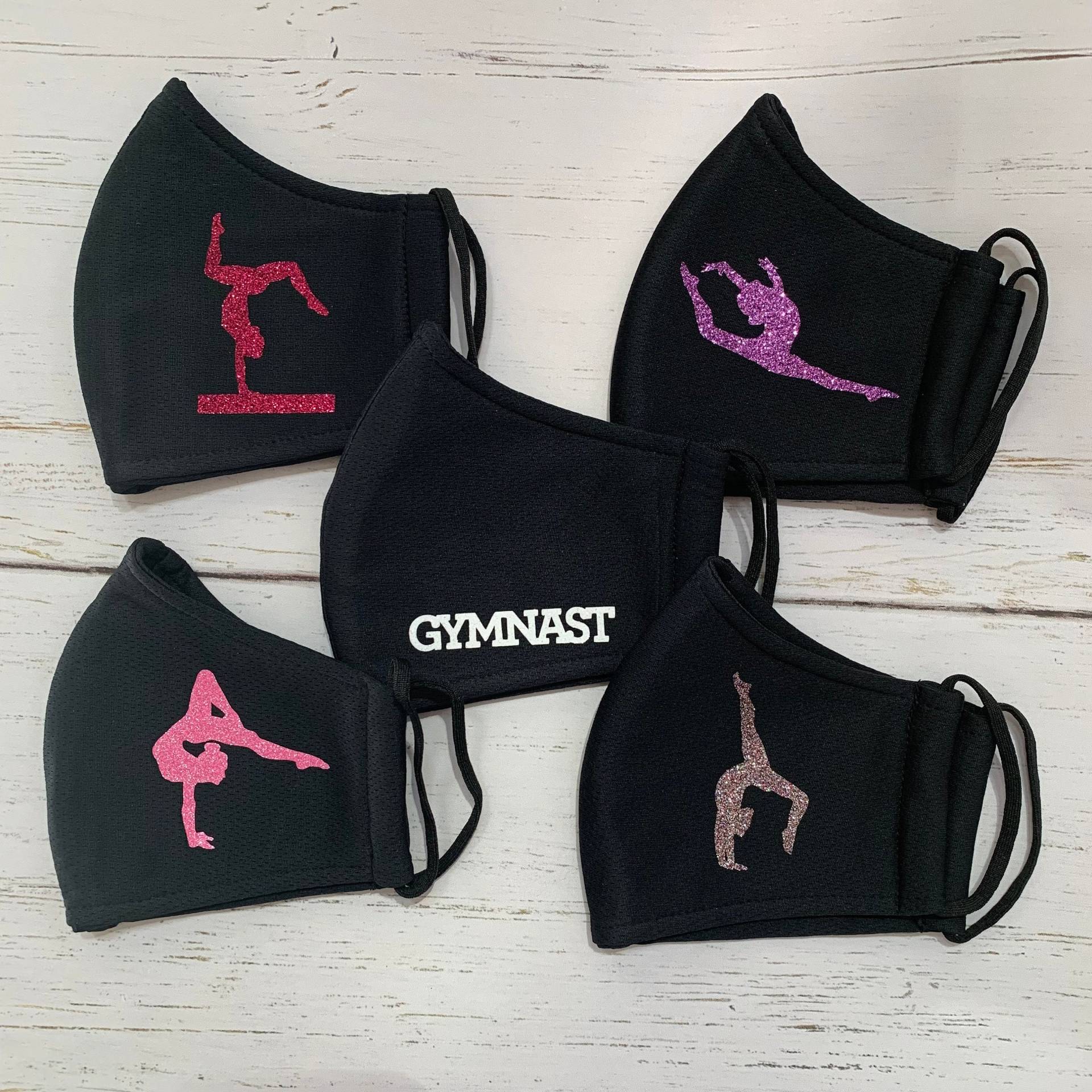 Gymnastikmaske, Bequem, Atmungsaktiv, Verstellbar Und Personalisierbar Gymnastikmaske, Bequem, Atmungsaktiv, Verstellbar Und Personalisierbar von Etsy - ninthislandcreations