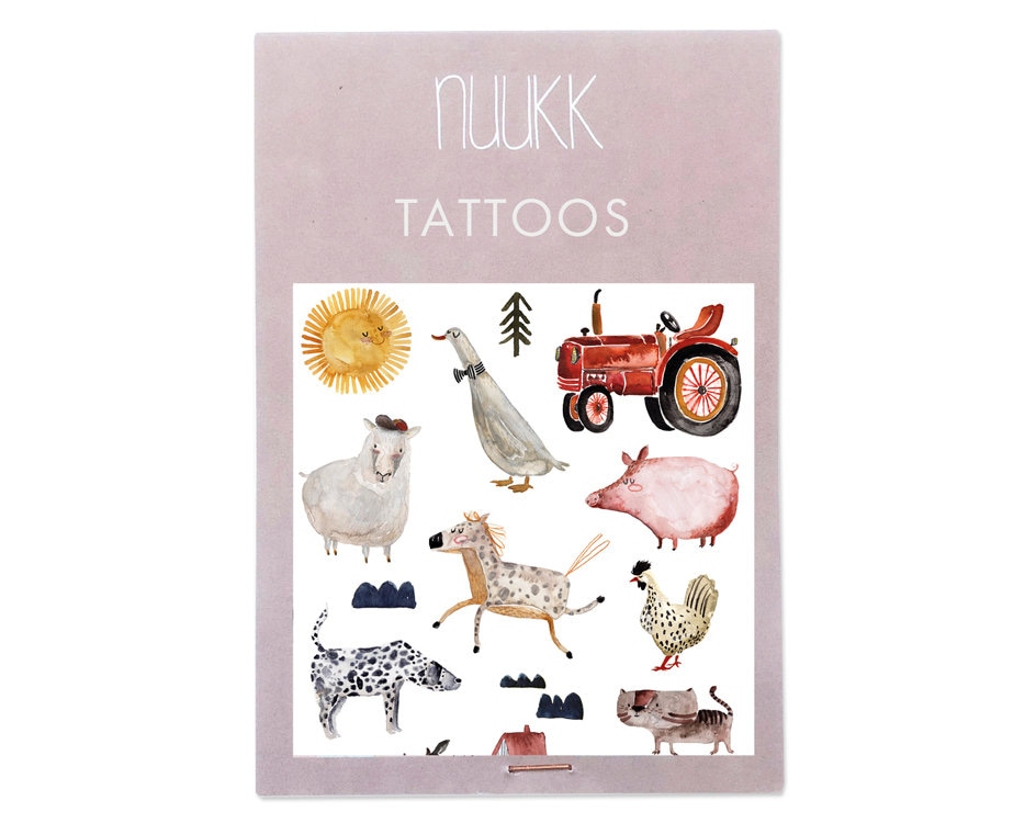 Temporäres Tattoo - Bauernhof Temporäres Tattoo - Bauernhof von Etsy - nuukk