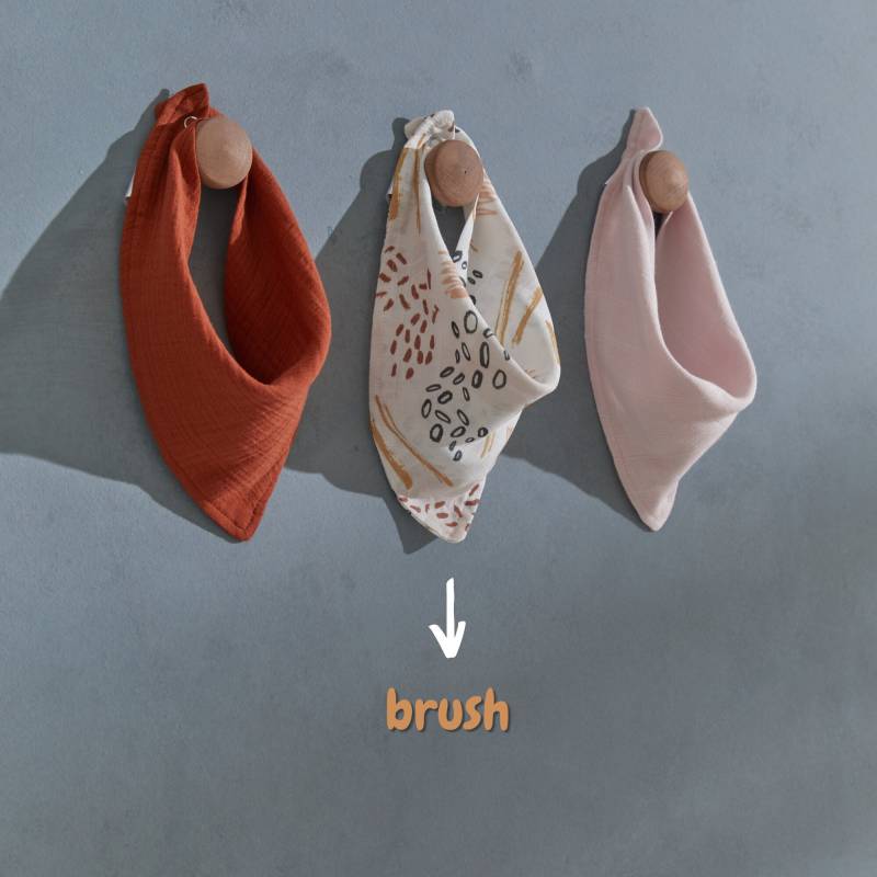 Lätzchen Brush/100% Bio Musselin Bambus Baumwolle Oeko-Tex, Gots, Nachhaltig Bandana Aufstoßen von Etsy - oakandpinemarket