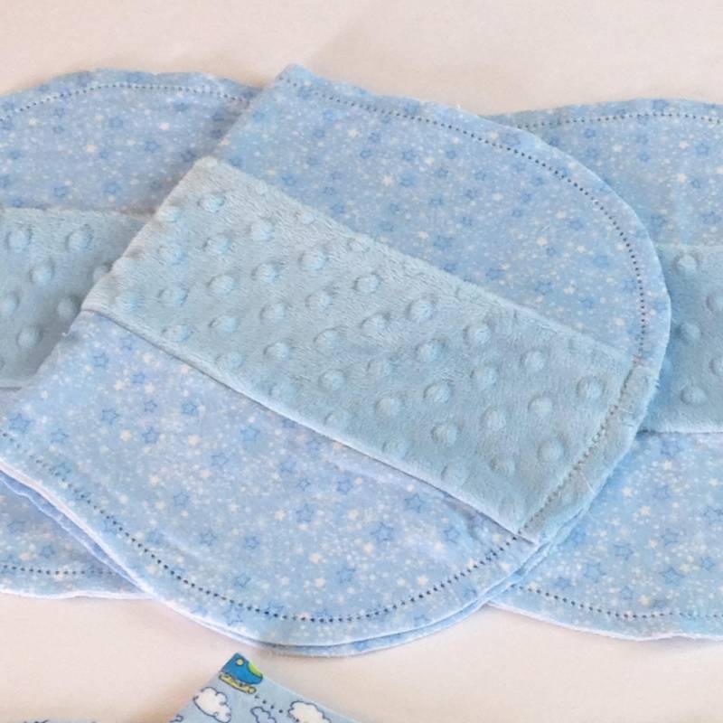 Baby Blau Minky Spucktuch, Gehäkeltes Flanelltuch, Blaue Sterne, Flugzeug, Chevron, Blauer Minky, 2Er Set, Shower Geschenk von Etsy - ohSEWcuddly