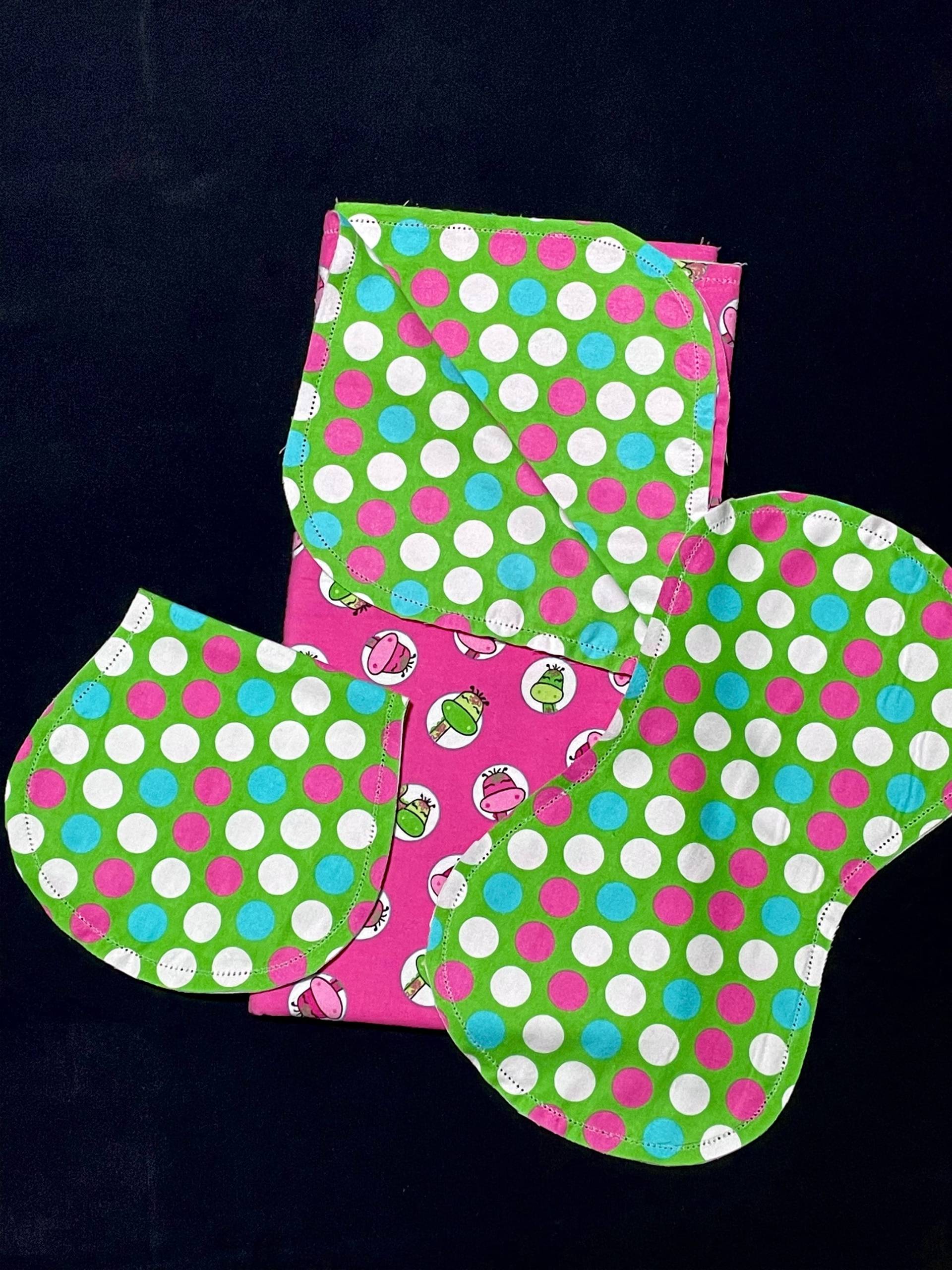 Giraffen-Hemstitch-Empfangsdecke Und Spucktuch, Doppelseitige Flanell-Rosa-Grün-Babydecke, Häkeldecke, Baby-Mädchen von Etsy - ohSEWcuddly