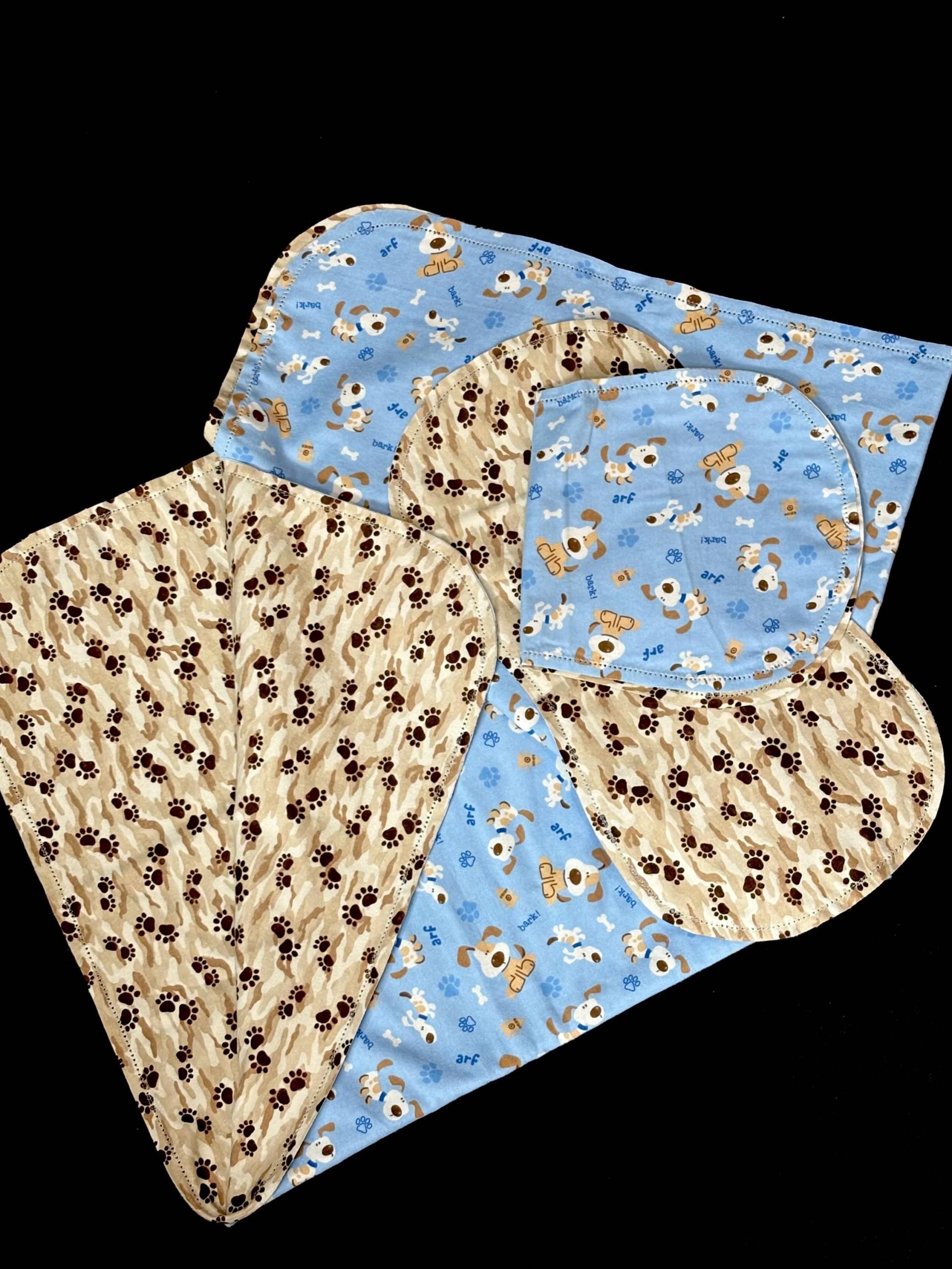 Hohlsaum Welpe Hund Empfangen Decke & 2 Spucktücher, Gehäkelt, Hochwertiger Flanell, Blau Beige Braun, Welpen Tatzen, Baby Geschenk Hohlsaum Welpe Hund Empfangen Decke & 2 Spucktücher, Gehäkelt, Hochwertiger Flanell, Blau Beige Braun, Welpen Tatzen, Baby Geschenk von Etsy - ohSEWcuddly