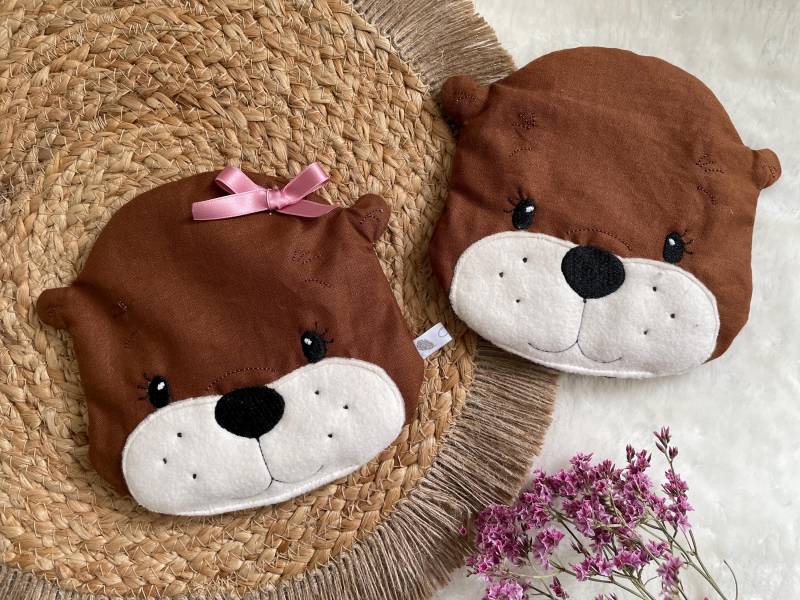 Körnerkissen Dinkelkissen Otter, Wärmekissen Mit Name, Name von Etsy - olchenOHL