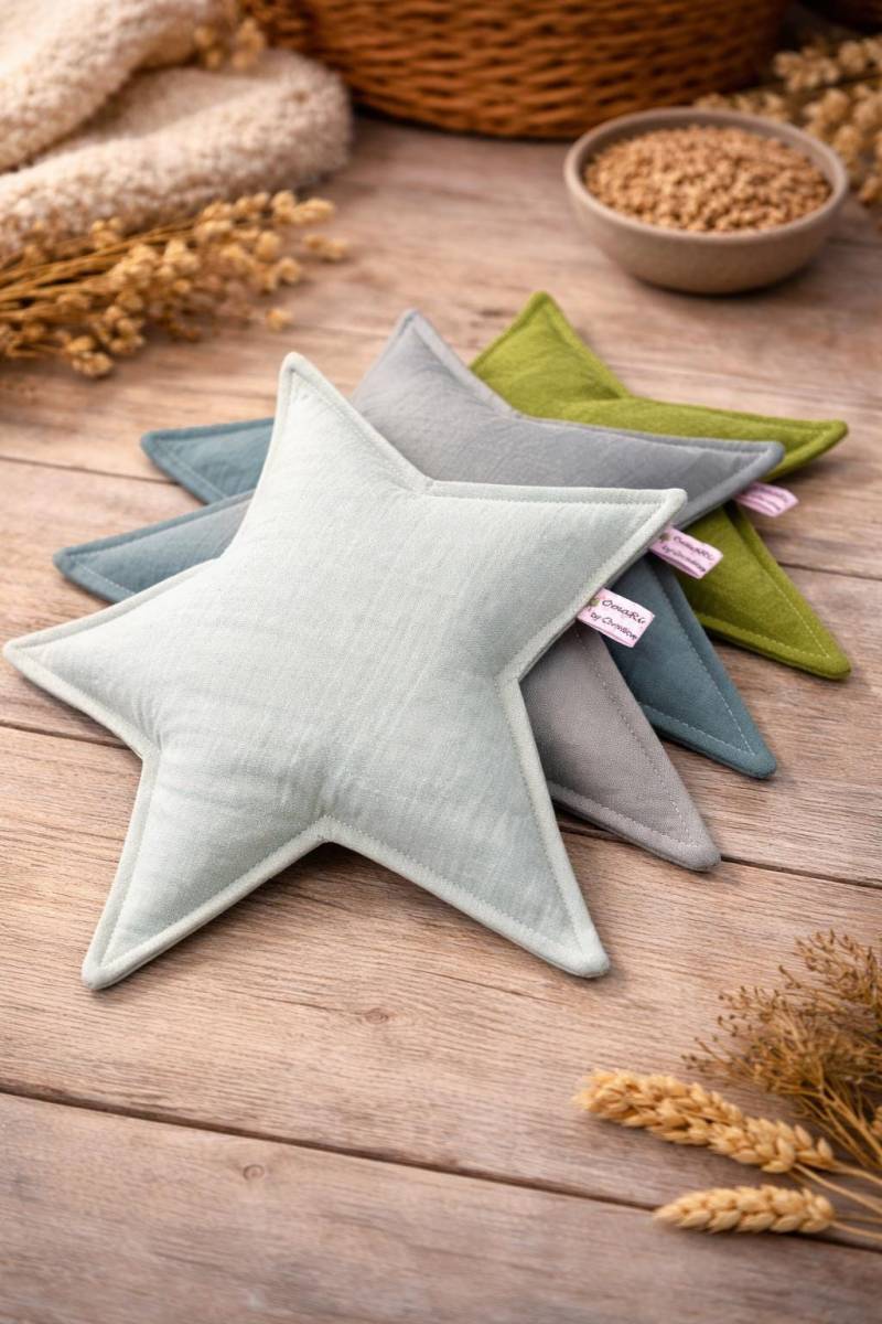 Raps | Bio Stern Seestern Wärmekissen | Musselin(Bio Körnerkissen Kuschelkissen Rapskissen Perfekt Kleinkinder Geeignet von Etsy - omaribychristine