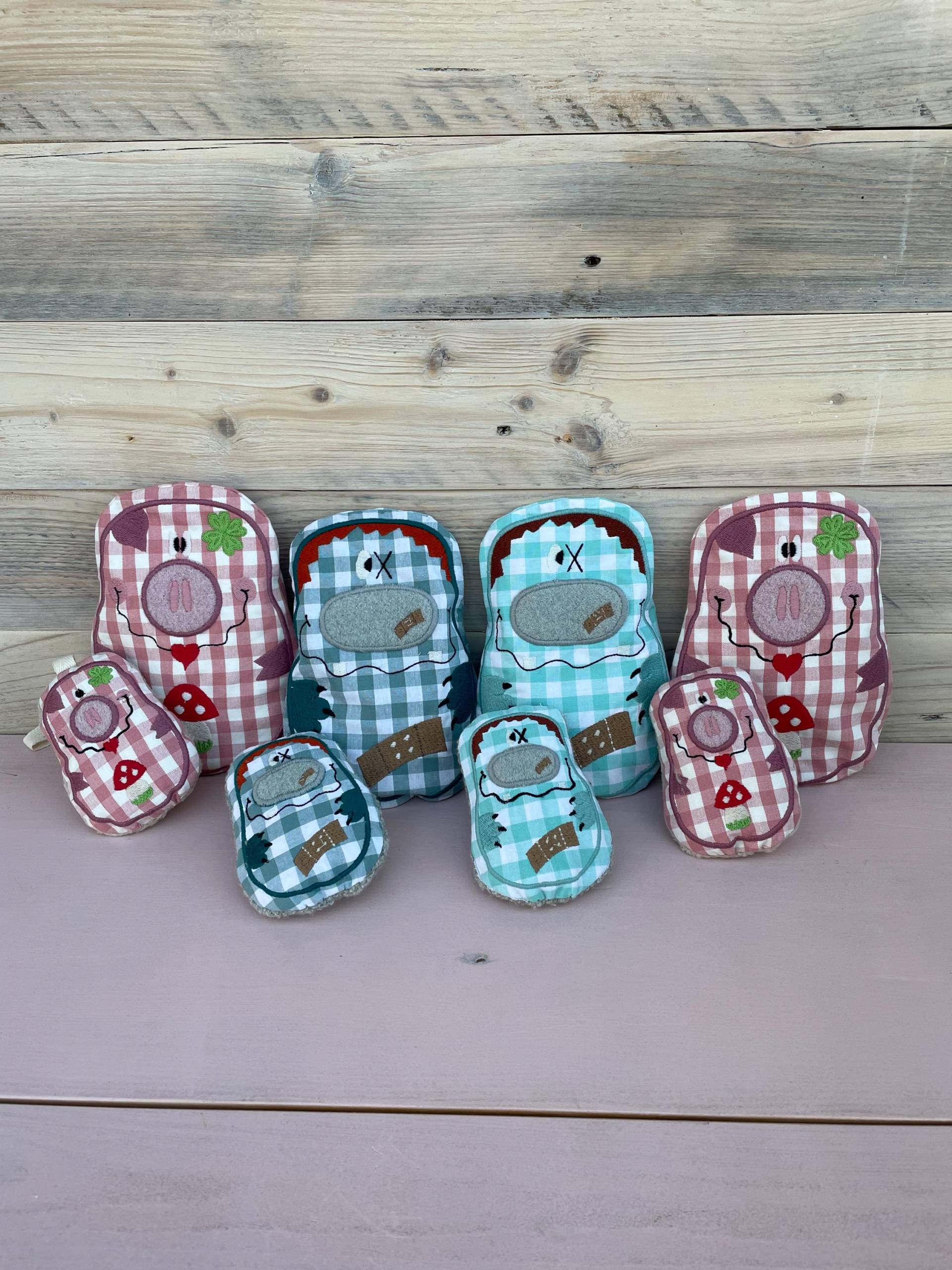 Set Wärmekissen | Kinder Kissen Knudie Entspannungskissen Kinderzimmer Tröster Glücksbringer Dinkel | Bio Körnerkissen von Etsy - omaribychristine