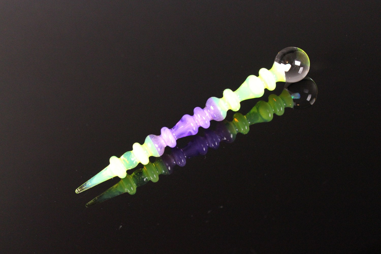 Lila Lollipop Slyme & Opal Art Glas Parfum Dauber von Etsy - organicglassworks