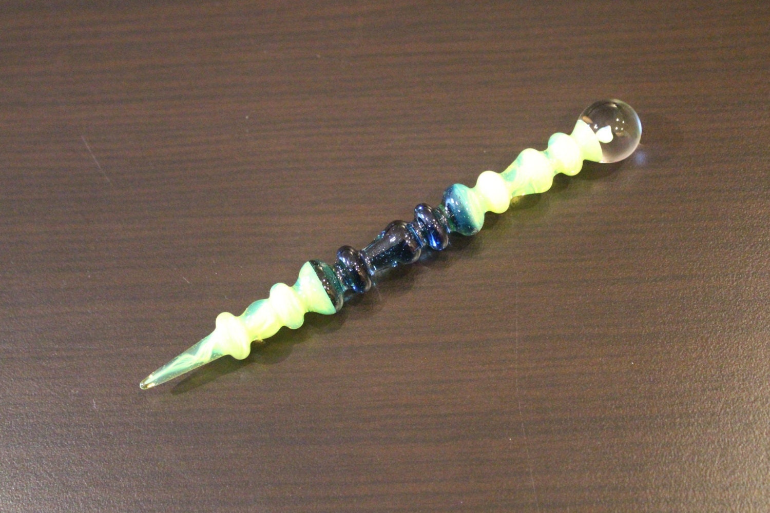 Opal - Slyme & Blue Stardust Kunst Glas Parfüm Dauber von Etsy - organicglassworks