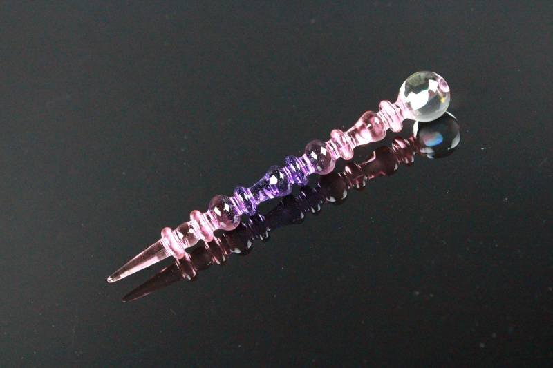 Serum Farbwechsel Pink/Gelb & Lila Lollypop Opal Kunst Glas Parfüm Dauber von Etsy - organicglassworks